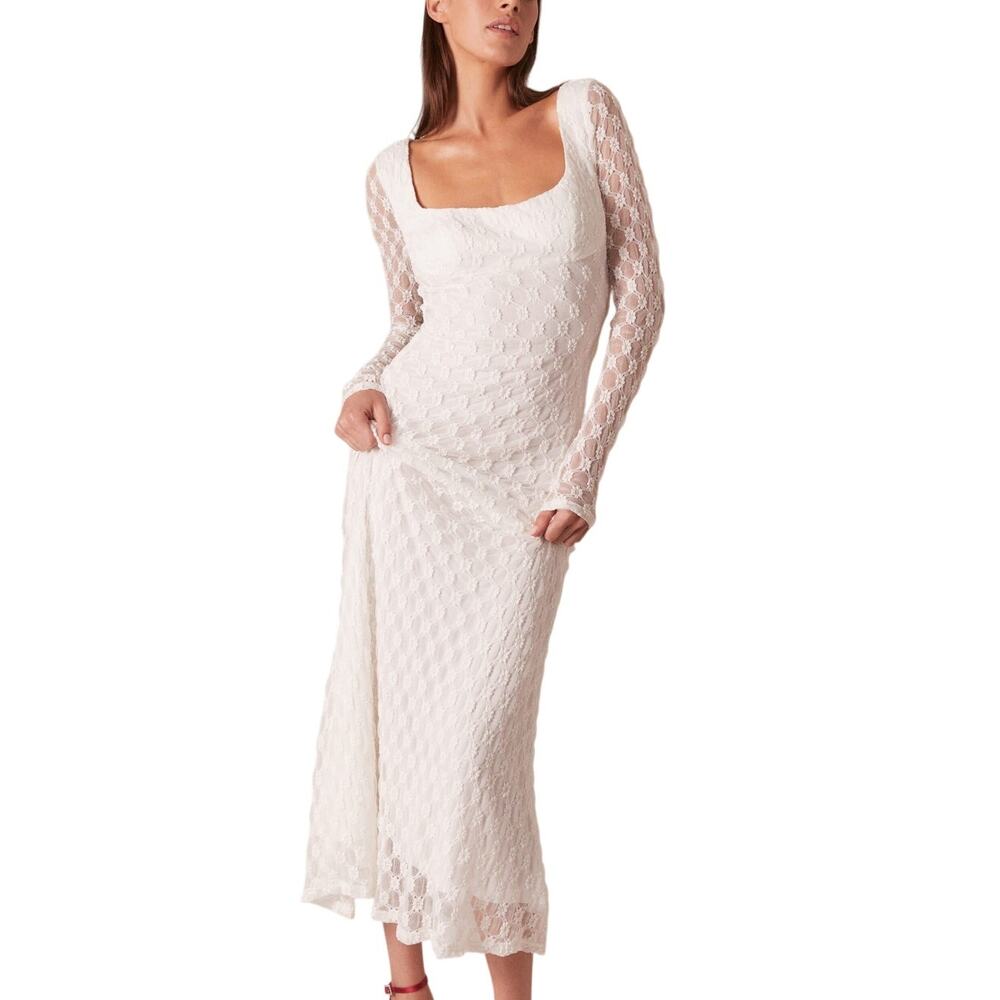 Bardot Lace White Adoni Dress Size 10 NWT